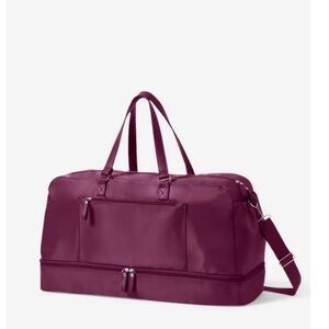 Weekender Travel Tote Bag-Gorgeous Burgundy Color-For Travel or Everyday Use
